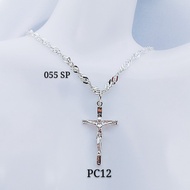 💥READY STOCK💥  925 Sterling Silver "Cross Necklace Set" (PROMO Set Rantai Leher+Loket) 925銀十字架鏈墜項鏈組(SP 055 + ♱·5)