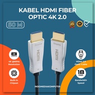 Cable HDMI Fiber Optic 4K 50M HDMI 2.0 Fiber Optic 18 Gbps 50M Cable HDMI FO 4K 50M