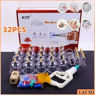 Set Bekam 32 Cup Cupping Cup Set Alat Cawan Bekam Badan Body Massager Cawan Bekam Vacuum Cupping The