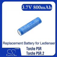 Cameron Sino Replacement Battery for Ledlenser  Torche P5R, Torche P5R.2, Fits P/N 7703