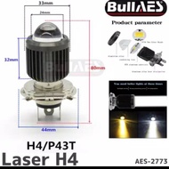 H4 Laser White - Yellow Led Lamp (high low)