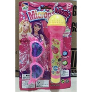 Mainan Anak Microphone Kacamata - Mainan Mic Karaoke Anak Set