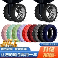 Penutup Pelindung Roda Bagasi Tahan Haus Tebal Gelang Getah Tayar Anti-Haus Anti-gelincir Bagasi Rod
