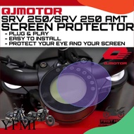 SCREEN PROTECTOR QJMOTOR SRV250 SRV 250/SRV250 AMT SRV 250 AMT PROTECTOR METER DASH BOARD TINTED ACC