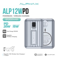 ALPHA-X ALP-12WPD powerbank 10000mah wireless charger / fast charge 20w pd | PPS 22w ฟรี type c ประกัน 1 ปี