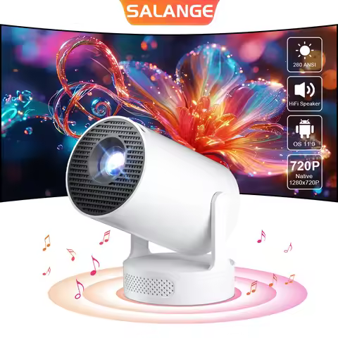Salange HY300 Ultra 4K Movie Android11 Projector WiFi6 BT5.4 Outdoor Home Theater Auto Vertical Keys