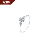 Top Cash Jewellery 10K Lab Grown Fancy Line Design Diamond Ring