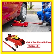 Jak Kereta Lori Z Jek Hairolik Hydraulic Car Lorry Bottle Stand Floor Jack Emergency 2 Ton 2ton Repair Tayar Tire Tyre S