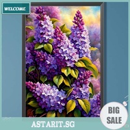 5D DIY Full Square Drill Partial AB Drill Diamond Painting Violet Kit 45x65cm
