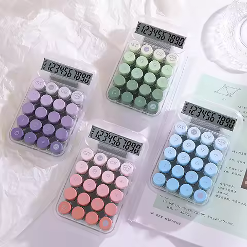 Calculator Office Commercial Transparent Dopamine Gradient Color Computer Cute High Appearance Level