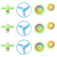 Trẻ em Cyclone UFO Gyro Launcher Đồ chơi Flying Frisbee Launcher 3 bộ quà tặng sinh nhật cho trẻ em 