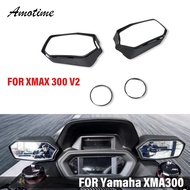 สำหรับ YAMAHA XMAX 300 125 v2 2023 2024 (ไม่เข้ากันได้ 2025 Tech MAX) กระจกด้านข้างสไตล์จักรยานยนต์ก