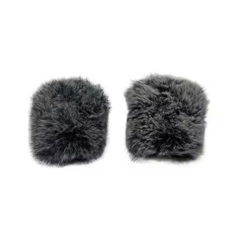 ABZZ-Fur Windscreen For Zoom H5 STUDIO Outdoor Windshield Mic Cover Artificial Furry Studio Recordin