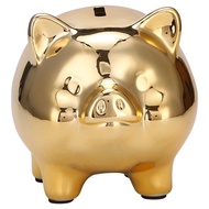 X5Ceramic Gold Pig Piggy Bank Cute Coin Piggy Bank Lucky Pig Decoration