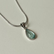 Ocean Heart Silver Necklace