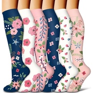 Compression Socks Women Knee High for Pregnancy Edema Marathon Running Sports Socks Nurse Socks