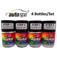 (PROTON S70) Autospa Touch Up Paint – Complete 4-Step Scratch Repair Kit