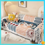 sofa bed cover sofa bed single Knitted universal sofa towel Nordic ins-style cover cloth full cover sofa cushion cover cover blanket single three people all four seasons universal