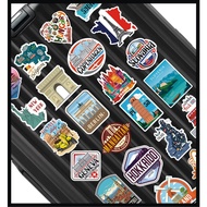 Travel suitcase sticker / travel suitcase sticker / luggage sticker / country sticker / europe stick