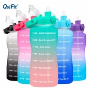 Time Water Bottle 2L 2 Liter Gradient Color Motivational Water Bottle