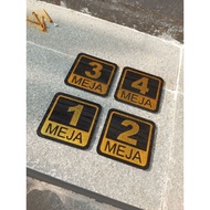 Acrylic table numbers / stick-on table numbers / acrylic cafe / cafe table numbers