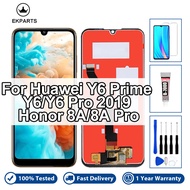 6.09" Original Display For Huawei Y6 Y6 Pro 2019 Honor 8A 8A Pro MRD LX1 LX2 LCD Touch Screen Digiti