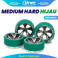 HIJAU Tamiya 95686 Medium Green Hard Tire