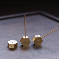 3 pcs x Four-holes Hexagon Brass Incense Sticks Burner Holder