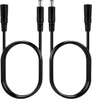 2pcs/6.5ft DC7.4x5.0mm Male to Female Power Extension Cable, Suitable for: Monitors, Printers, proje