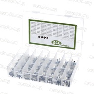 Nevʚ ɞ Transistor Assortment Kit Box 840 Pieces 24 Value Transistor Box BC327 BC337