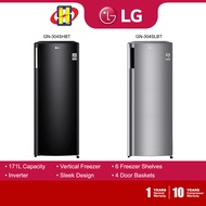 LG Vertical Freezer (171L) Inverter 4 Door Baskets 6 Freezer Shelves Upright Standing Freezer GN-304SLBT / GN-304SHBT