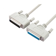 DB25 male to DB25 female conversion cable, prefabricated head