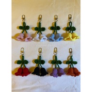 Crochet Lily Keychain Handmade Crochet Keychain