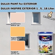 ICI DULUX INSPIRE EXTERIOR  PAINT COLLECTION 1 , 5 &amp; 18 Liter Peach Goddes / Tropical Mango / Energize It