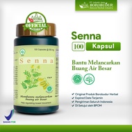 Borobudur Herbal Senna 100 Kapsul - Melancarkan BAB dan Melangsingkan Tubuh