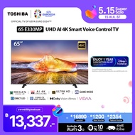 Toshiba TV 65E330MP ทีวี 65 นิ้ว 4K Ultra HD Wi-Fi Smart TV HDR10 High Dynamic Range Voice Control LED TV 2023