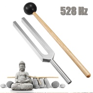 528HZ Aluminum Medical Tuning Fork Chakra Hammer Ball Diagnostic With Mallet Set