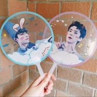 {NO MIN ORDER} DIY own custom Transparent fan kpop handfan lenticular 3dfan customise fav idol photo