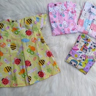 Borong Wholesale 12 PCS (BOLEH PILIH) Dress Blouse Kids Budak Baju Raya Baby 2020 Cotton Cartoon Murah kanak-kanak