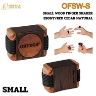 Ortega Percussion Series อุปกรณ์เพอร์คัชชั่น SMALL WOOD FINGER SHAKER EBONY/RED CEDAR NATURAL รุ่น  