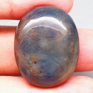 87.94 Carats Natural SAPPHIRE Brownish Blue 25x20x12.5mm Oval Cab Loose BIG