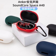 Anker Soundcore Space A40 Case Solid Color Silicone Headphone Protective Casing Cover Shockproof Sof