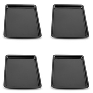 4Pcs Rectangular Non-Stick Bread Cake Baking Tray Baking Tray Oven Rectangular Black Baking Tray DIY