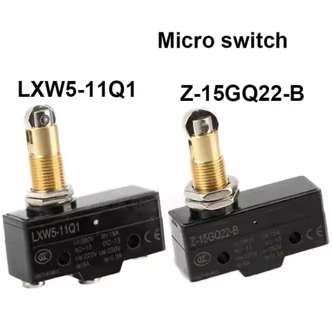 1Pcs LXW5-11Q1/Z-15GW22-B 15A 380V Micro Switch 3 Screw Terminal Metal Vertical Limit Switch Momenta