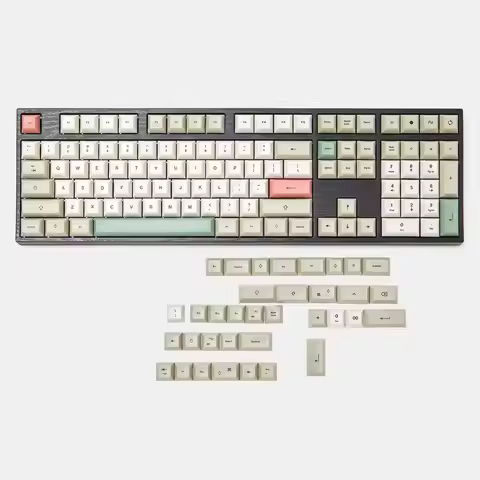 143 125 DSA Dye Sub 9009 Retro PBT Full Keycap For MX Mechanical Keyboard Filco 104 TKL 61 KBD75 Kir
