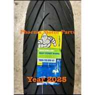 2025 Michelin Pilot Street Radial 180/55 ZR 17 73W YEAR 2025