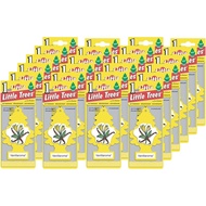 LITTLE TREES Car Air Freshener | Hanging Paper Tree for Home or Car | Vanillaroma | 24 Pack