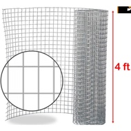 1/2" x 1" x 19G x 4' x50' Galvanized/HOT DIP Galvanized BRC Welded Iron Wire Mesh Net Netting /Dawai