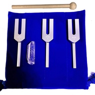 ETOPOO 3pcs/set Aluminum alloy angel crystal tuning fork 4096Hz/4160Hz/4225Hz energy tuning fork
