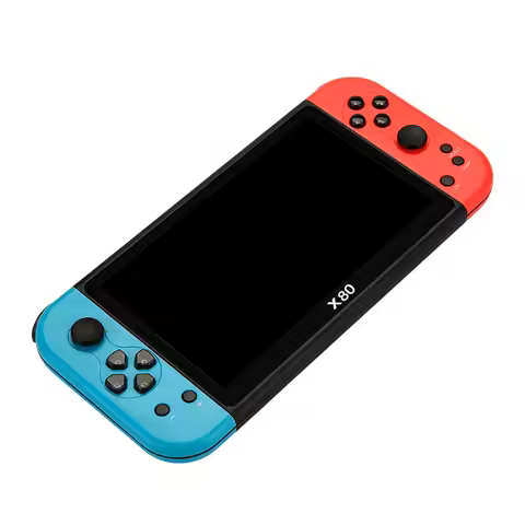 X80 Retro Handheld Game Console 7 Inch Screen HD TV Portable Game Player Built-in 16GB 10000 Games 1